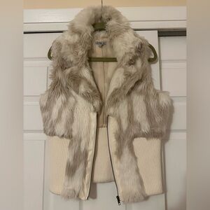 Faux fur vest